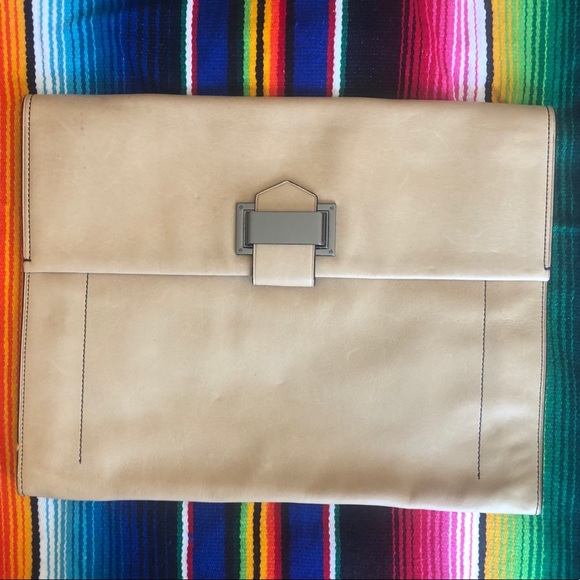 Reed Krakoff Tan Beige Leather Clutch Bag - Picture 3 of 8